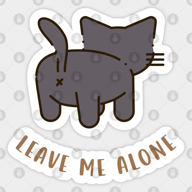 Leave me alone Sticker by AeySa